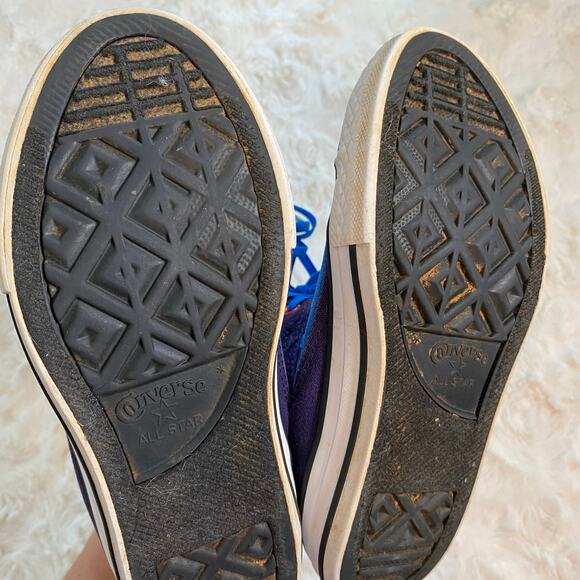 Converse All Star Slip On Sneakers Junior Size 2 Unisex Red White and Blue Shoes - Picture 11 of 11